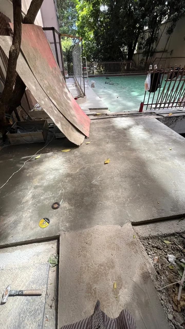 Piso em execução